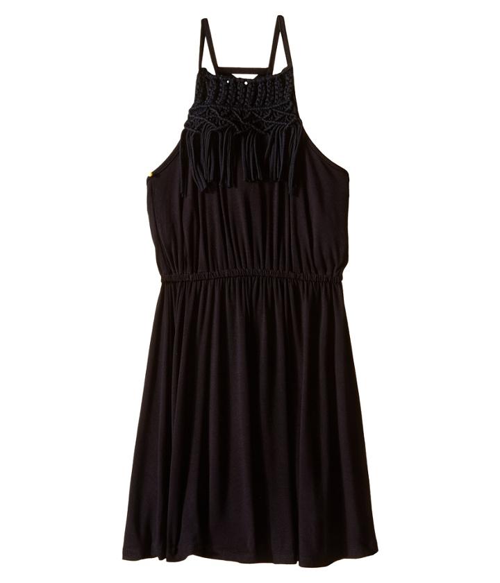 Ella Moss Girl - Suki Knit Shirt Tail Dress With Frinje