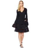 Jonathan Simkhai - Knit Combo V-neck Tiered Tasseled Dress Cover-up