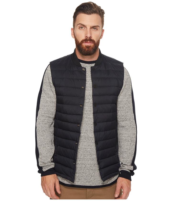 Scotch &amp; Soda - Lightweight Down Bodywarmer With Bomber Collar