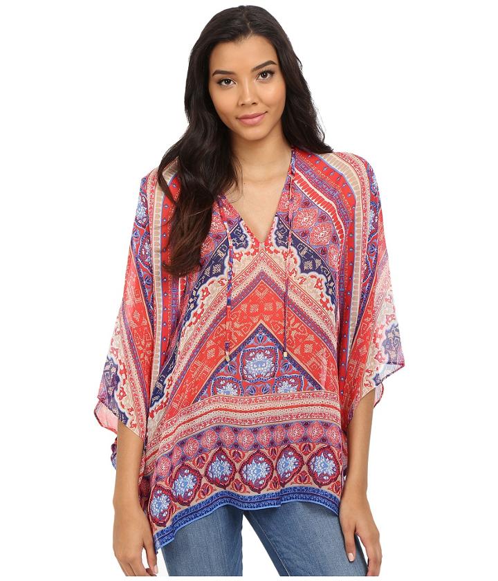 Hale Bob - Folk Tales Silk Chiffon Poncho