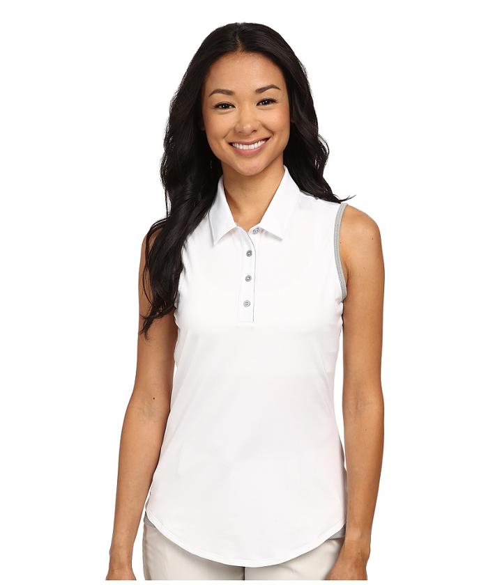 Adidas Golf - Climalite Essentials 3-stripes Sleeveless Polo '16