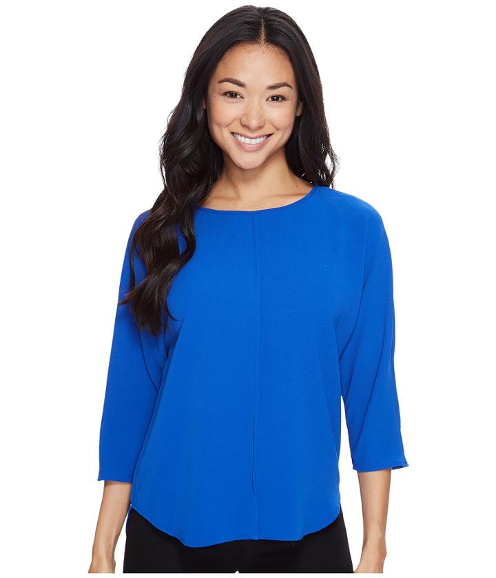 Vince Camuto Specialty Size - Petite 3/4 Sleeve Front Seam Blouse