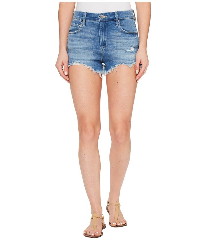 Blank Nyc - Denim High-rise Shorts In Puppy Love