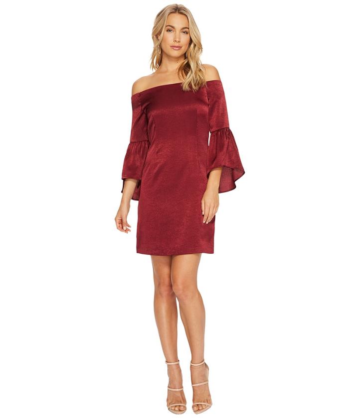 J.o.a. - Off The Shoulder Bell Sleeve Dress