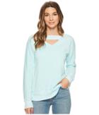 Allen Allen - Deep V With Ribbed Neckband Sweatshirt