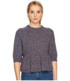 Red Valentino - Multicolor Mouline Wool Yarn Top