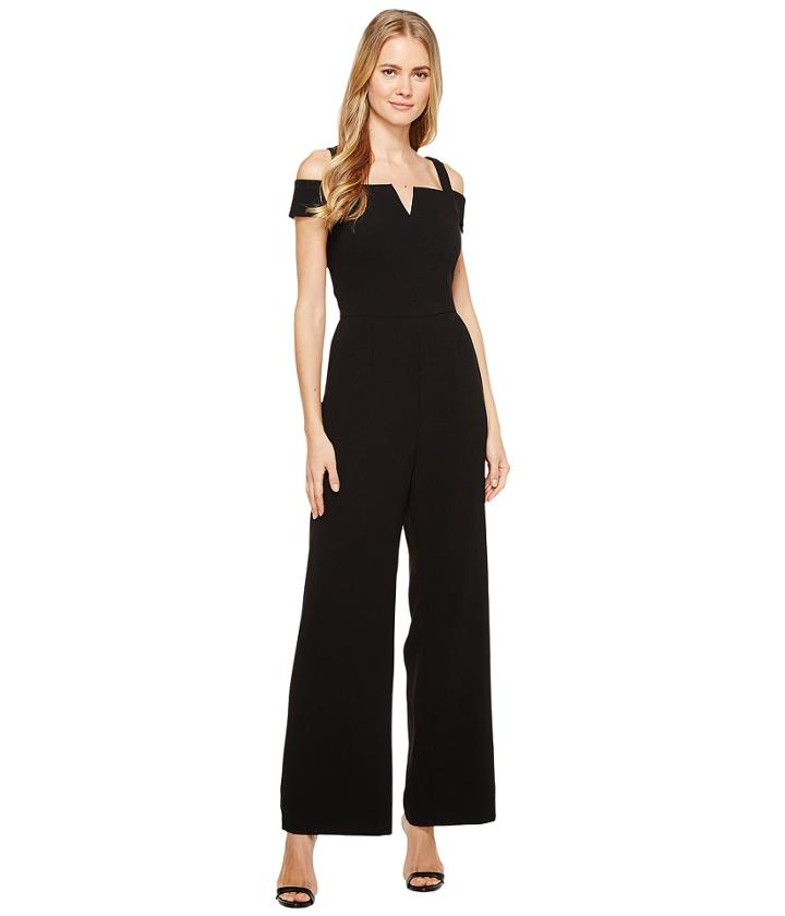 Tahari By Asl - Cold Shoulder Crepe Jumpsuit
