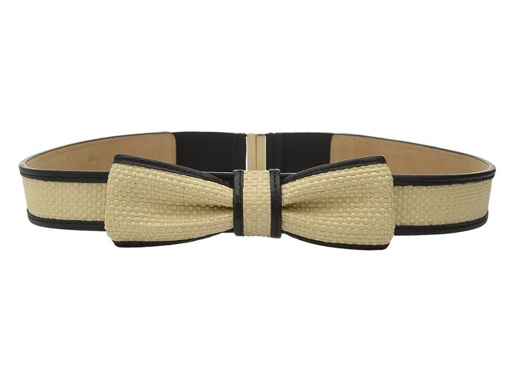 Kate Spade New York - 32mm Straw Bow Belt