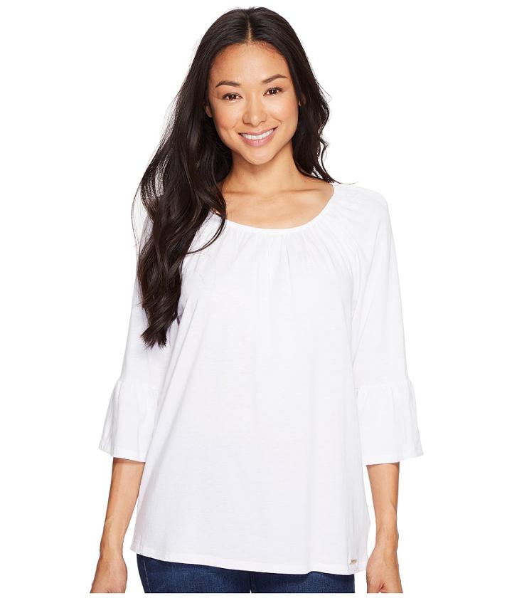 Michael Michael Kors - Gathered Sleeve Peasant Top