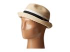 San Diego Hat Company - Sdh3020 Pinched Crown Braid Pork Pie Hat With Multi Pop Color Insert