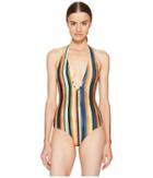 Paul Smith - Artist Stripe Halter Swimsuit