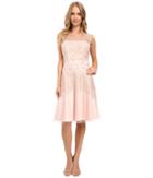 Tahari By Asl - Embroidered Lace Fit And Flare Dress