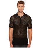 Versace Collection - Crochet Knit Polo