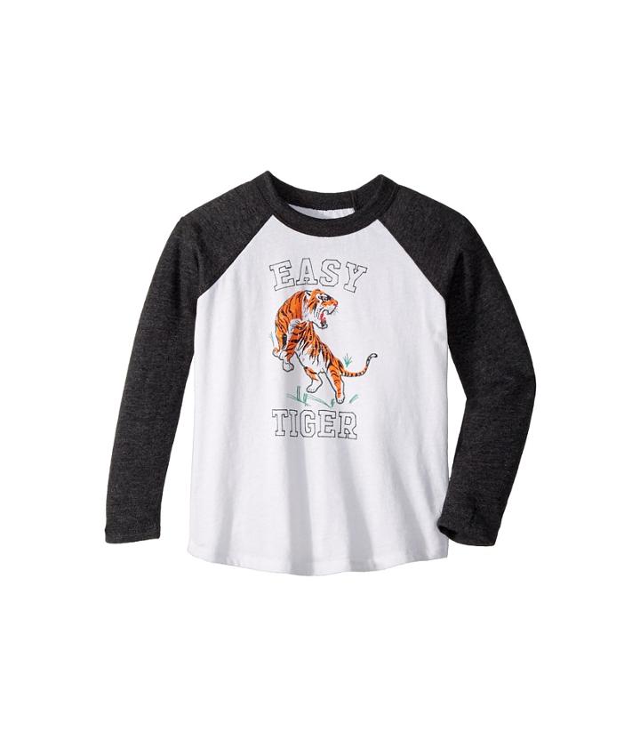 Chaser Kids - Long Sleeve Extra Soft Easy Tiger Raglan Tee