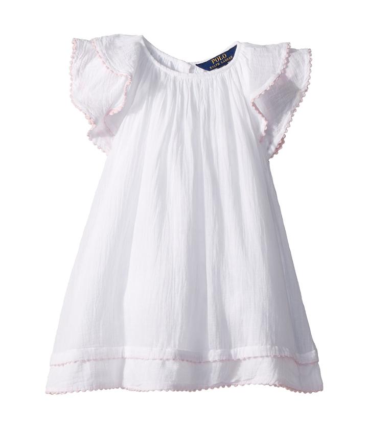 Polo Ralph Lauren Kids - Cotton Flutter-sleeve Dress