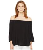 Vince Camuto - Three-quarter Sleeve Pleated Off Shoulder Blouse