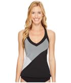 Nike - Color Surge V-back Tankini Top