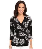 Ellen Tracy - 3/4 Sleeve Twist Top