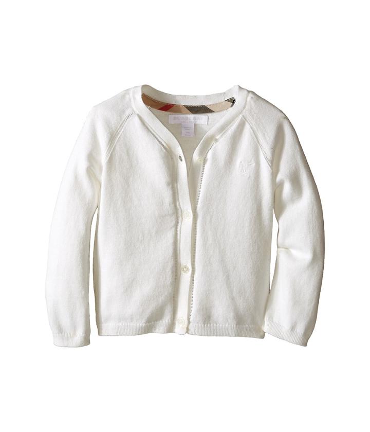 Burberry Kids - Cotton Cardi With Lacehole Detail
