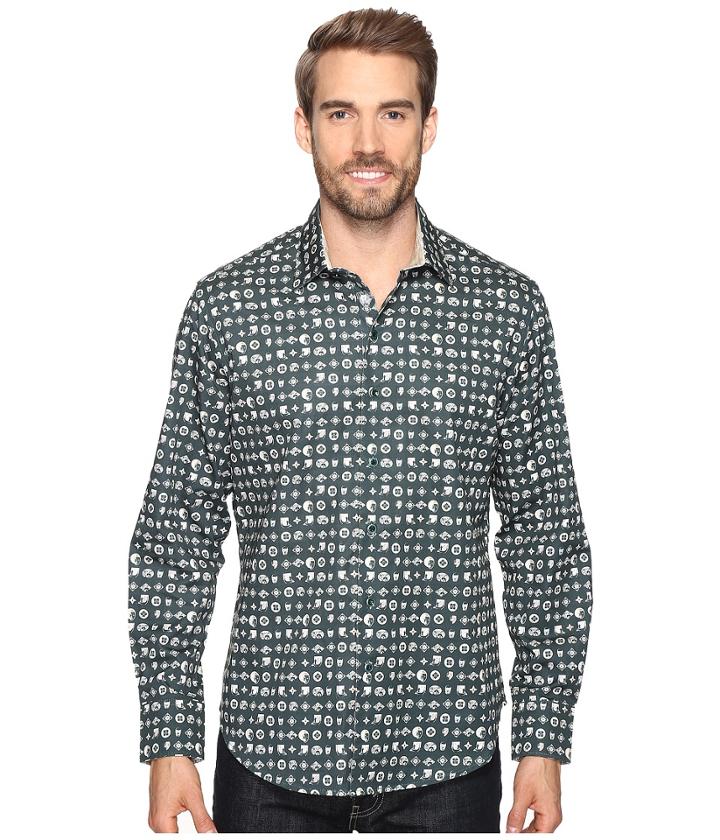 Robert Graham - City Of Masks Long Sleeve Woven Shirt
