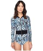 Nicole Miller - La Plage By Nicole Miller Indigo Branches Springsuit