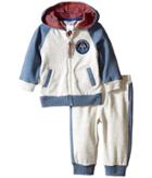 Little Marc Jacobs - Set Of Fleece Jogging Grey And Blue
