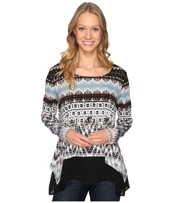 Karen Kane - Layered Contrast Hem Top