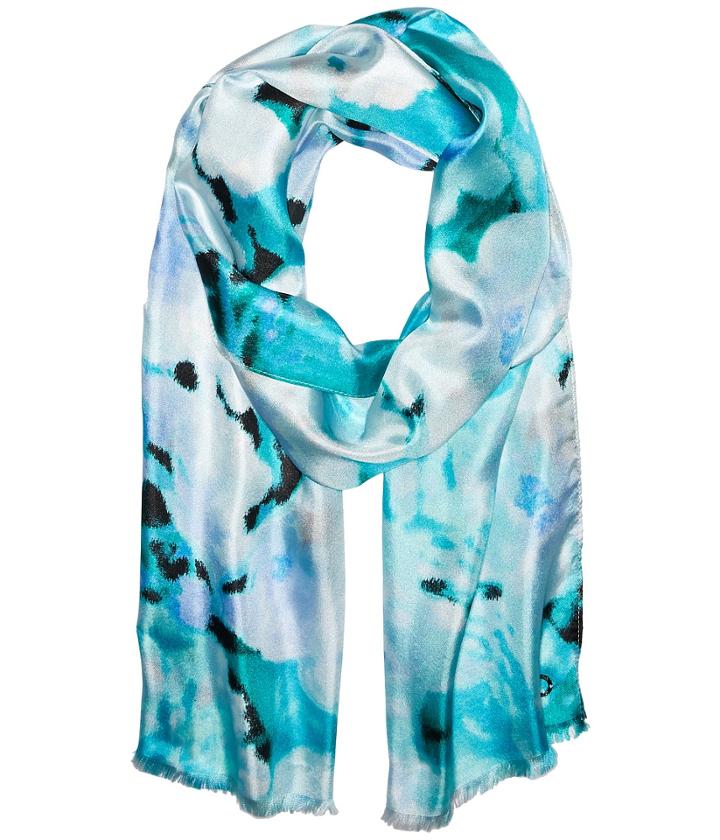 Calvin Klein - Glassy Floral Silk Scarf