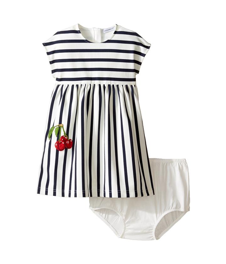 Dolce &amp; Gabbana Kids - Stripe Cherry Dress