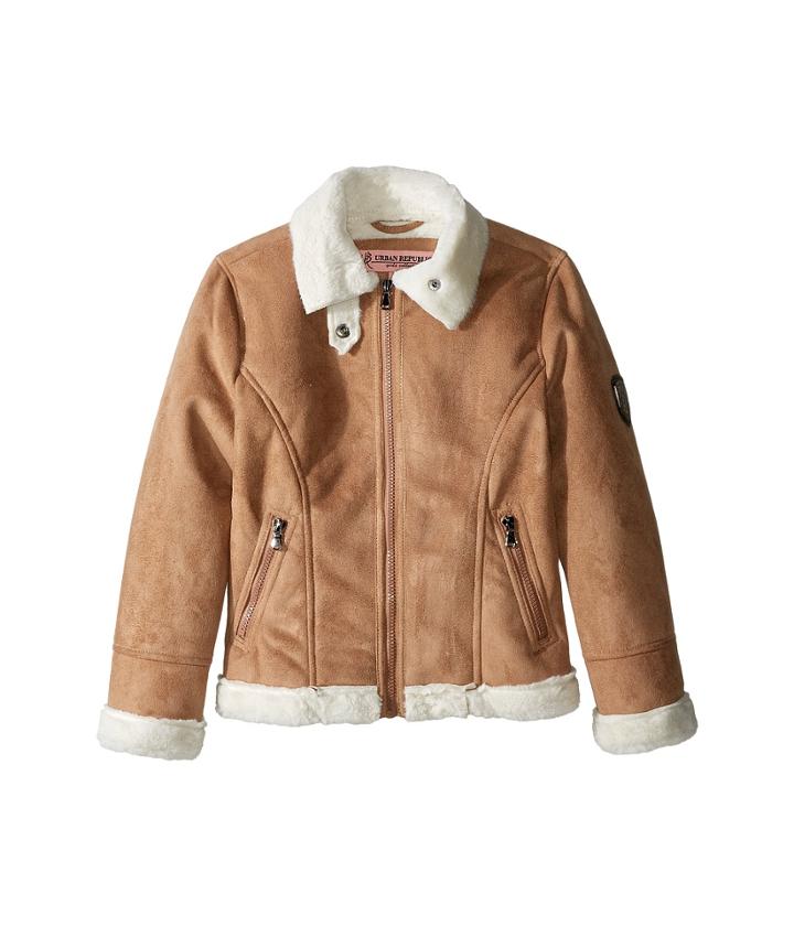 Urban Republic Kids - Ultra Suede Faux Shearling Jacket