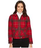 Pendleton - Crop Zip Wool Plaid Jacket