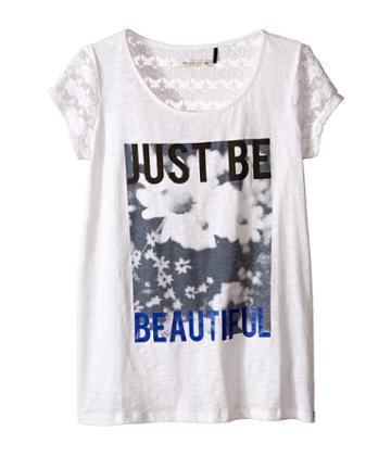 Ikks - Graphic T-shirt With Lace Sleeves