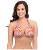 Luli Fama - Sunkissed Laughter D/dd Cup Triangle Halter Top