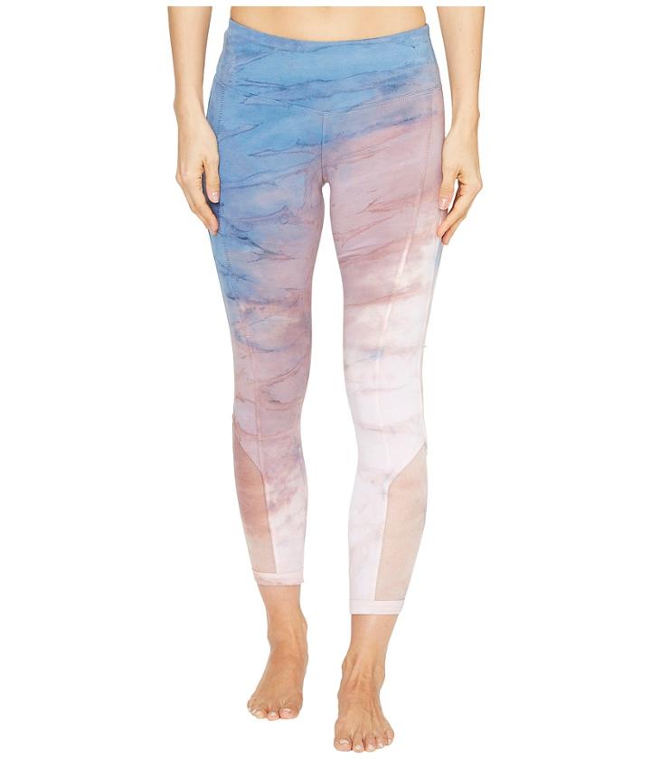 Hard Tail - Flat Waist Mesh Inlay 7/8 Pants