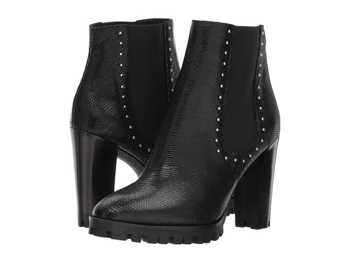 The Kooples - Reptile-effect Leather Boots With Studs