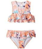Janie And Jack - Watercolor Floral Two-piece Swim Set