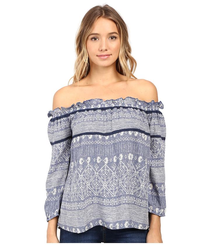 Roxy - Beach Fossil Printed Cold Shoulder Top