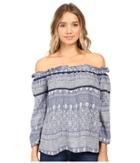 Roxy - Beach Fossil Printed Cold Shoulder Top