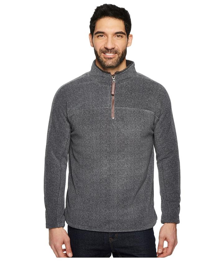 True Grit - Herringbone Fleece 1/4 Zip Pullover