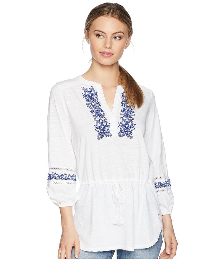 Lauren Ralph Lauren - Petite Embroidered Cotton Top