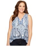 Lucky Brand - Plus Size Paisley Printed Shell