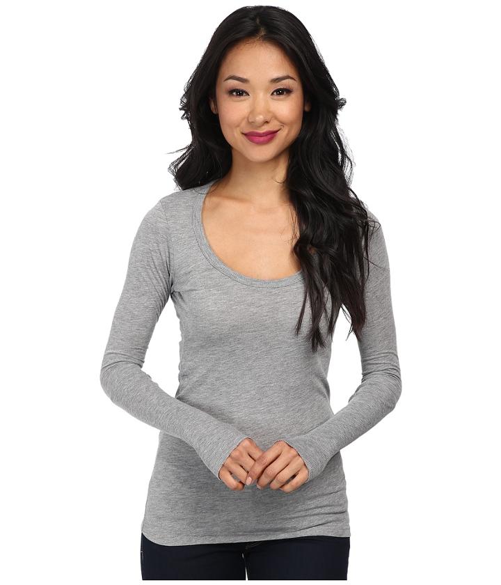 Alternative - Rib Sleeve Scoop Neck Tee