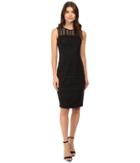 Rsvp - Ayanna Lace Overlay Midi Dress