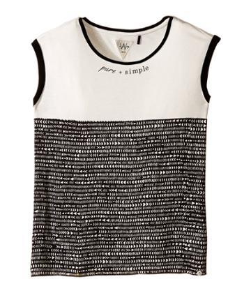 Ikks - Jersey Top With All Over Print Banded Neckline