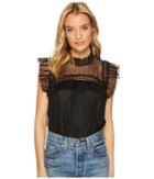 Bb Dakota - Roslyn Swiss Dot Top