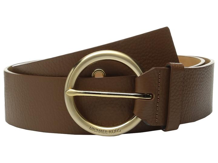 Michael Michael Kors - 50mm Pebble Leather Belt With Grommet Details And 7 Holes
