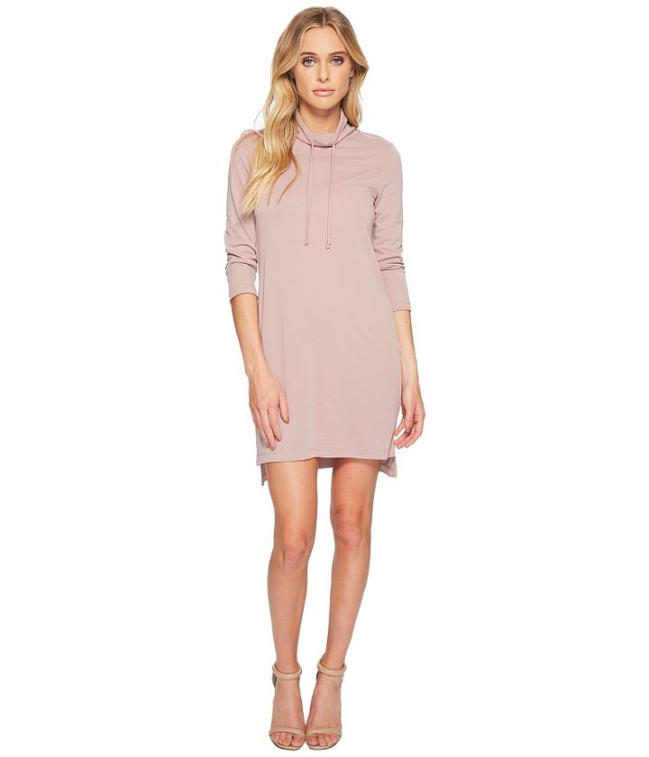 American Rose - Aria Cowl Neck Drawstring Dress