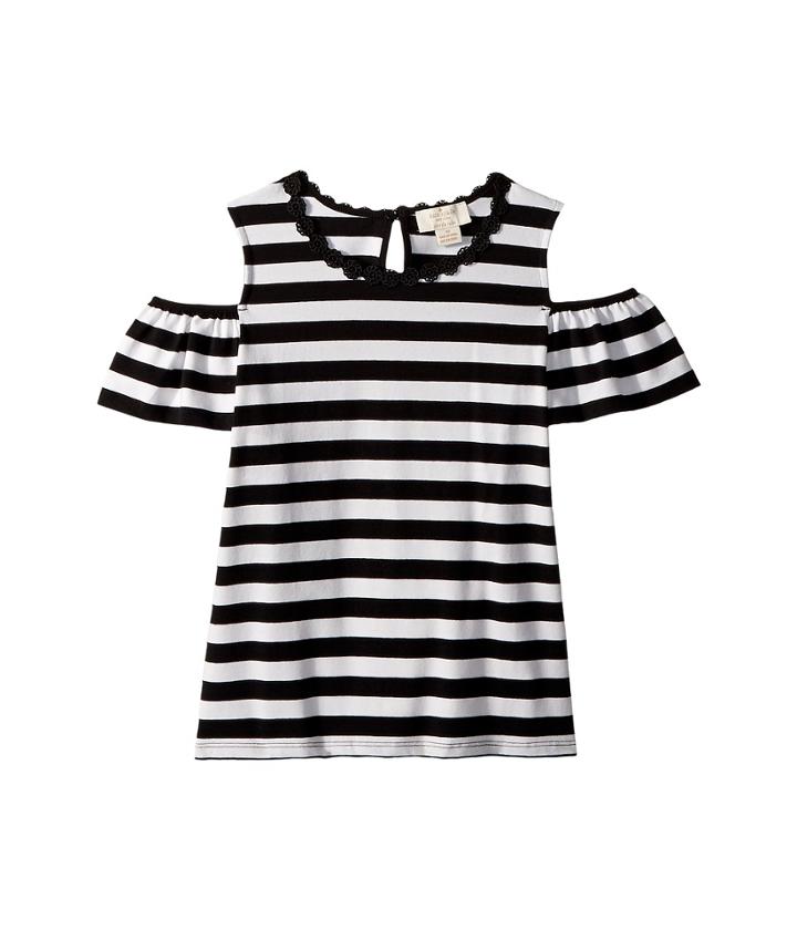 Kate Spade New York Kids - Stripe Cold Shoulder Top