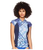 O'neill - Cap Sleeve Sun Shirt Front Zip