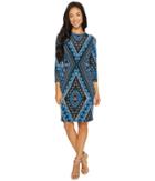 Karen Kane - Diamond Print Sheath Dress